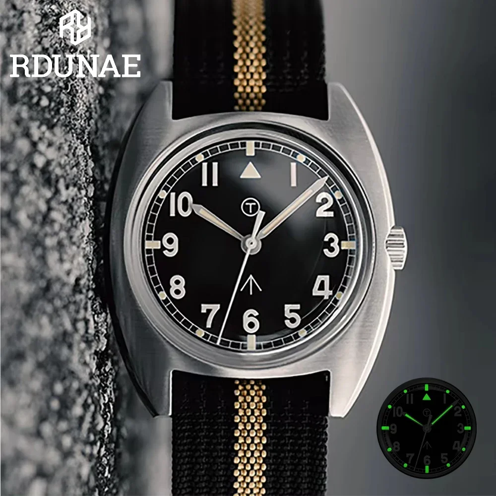 RDUNAE 2024 Retro Classic Men\'s Quartz Watch MIYOTA2035 Stainless Steel Case Nylon Waterproof 5Bar reloj hombre watches for men