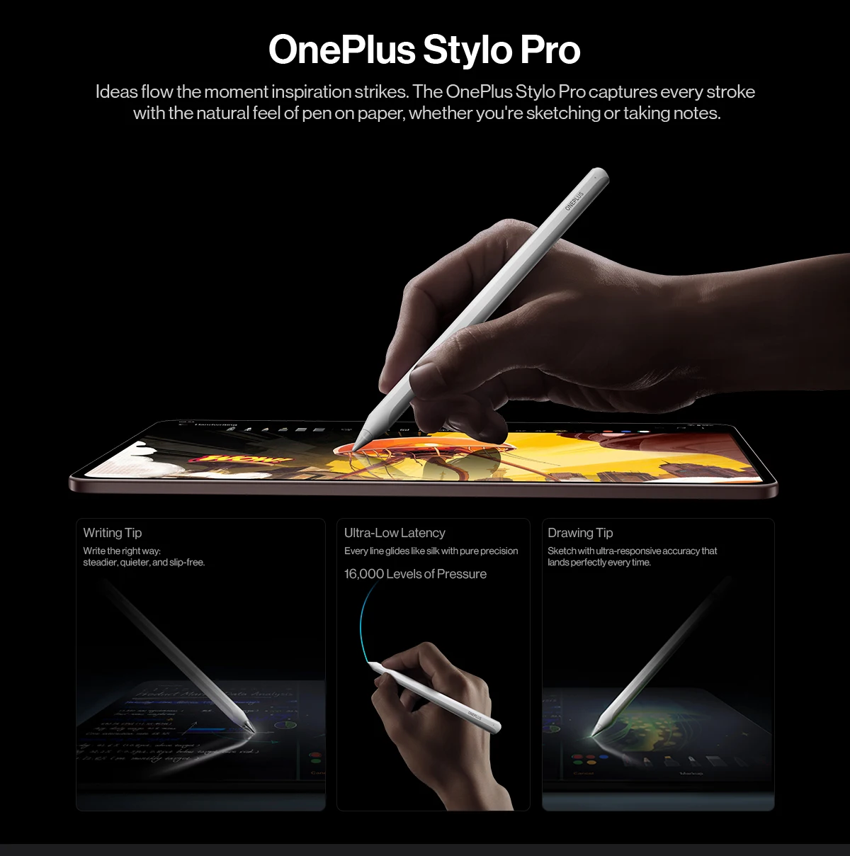 Global version Tablet OnePlus Pad 4 mini pc Snapdragon 8 Elite Gen 5 13380mAh Battery 3.4K True Color Display Includes an 80W OnePlus original charger