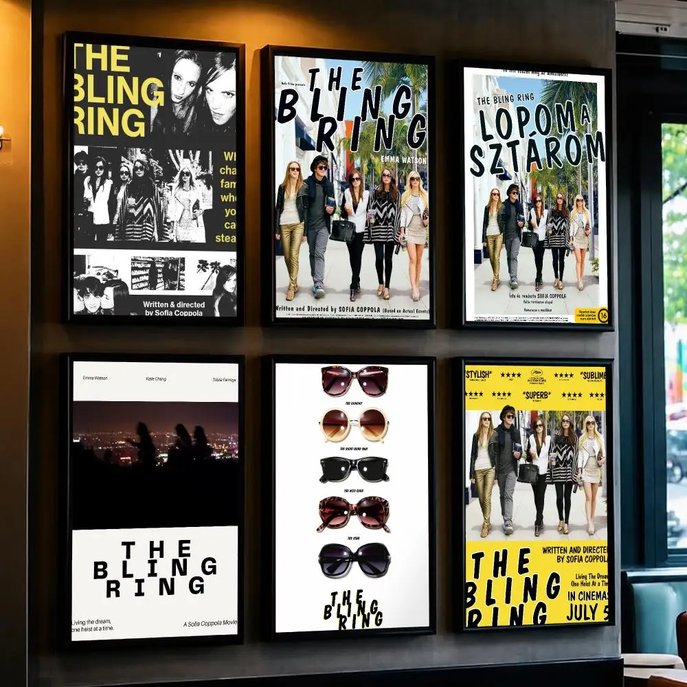 classic movie T-The Bling Ring 2013-G Poster Removable Wall Sticker for Home Cafe Bar Office Interior Decor