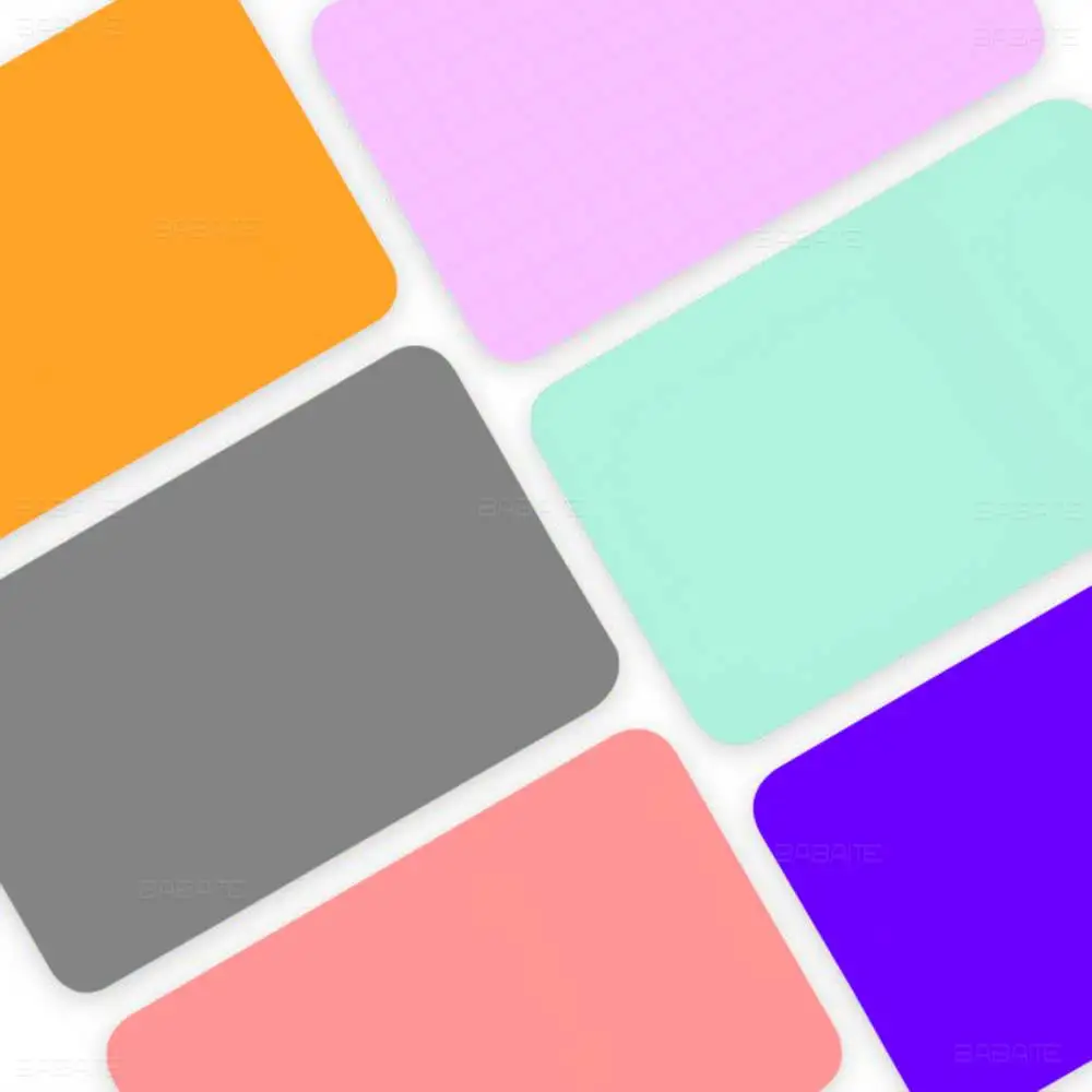 Solid Color Fashion Game Film Cover Sticker Case For Small Chip Credit Debit Card Front Side