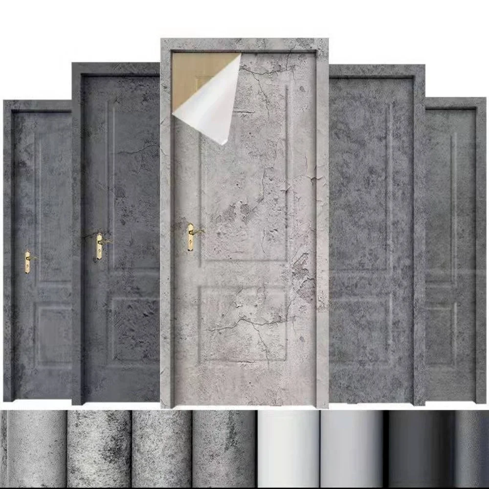 80cm Width Cement Wallpaper  Adhesive for Furniture Decor Living Room Bedroom Film Vinyl PVC Waterproof Wall Stickers Room Decor