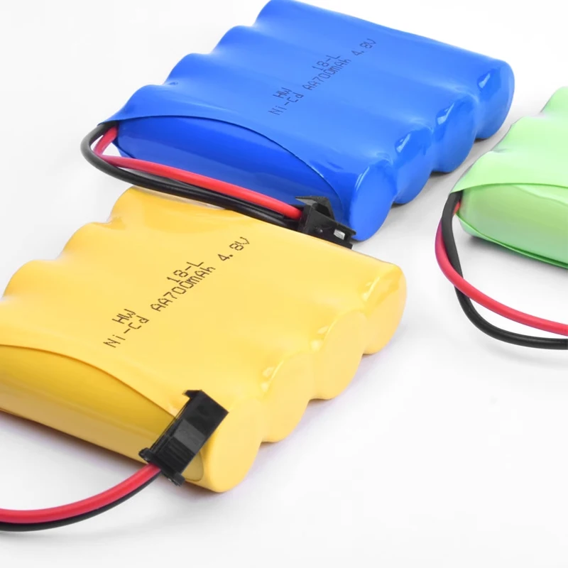 High Quality New Rechargeable 4XAA Battery Pack Remote Control Toy Car Battery 4.8V 700mAh Ni-CD Battery SM-2P