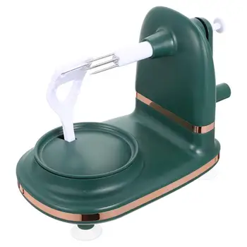 Triturador manual de alimentos com lâminas de aço inoxidável, descascador de maçã, ventosa inferior, máquina de descascar alimentos para utensílios de cozinha