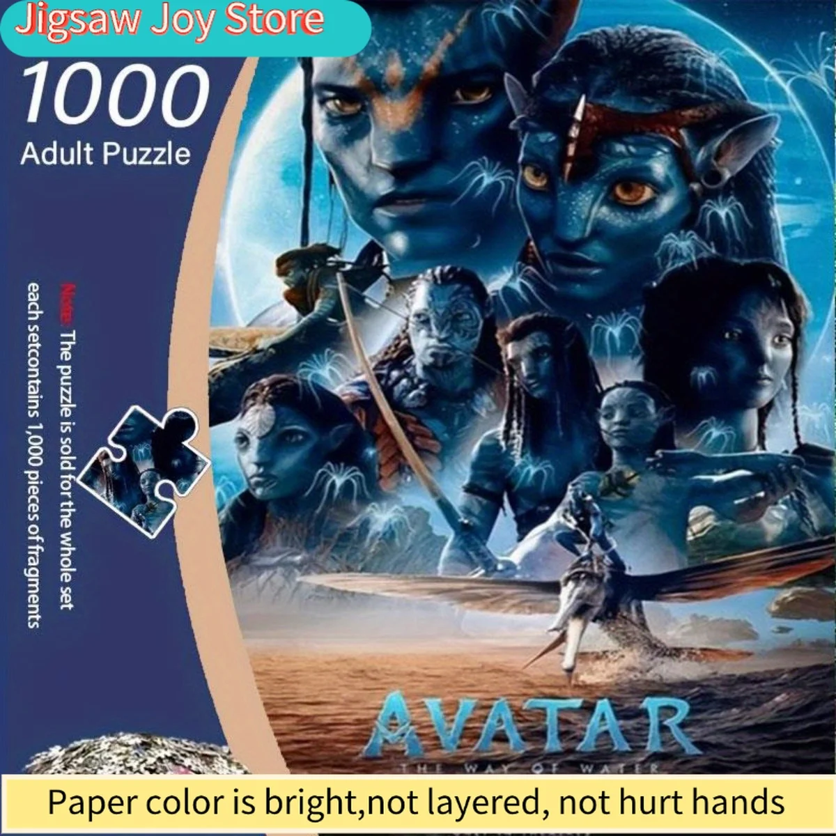 

Пазл для взрослых | Арт-принт «Аватар: Путь к воде», научно-фантастический, декоративный, яркий дизайн в сине-оранжевых тонах, идеально подходит для дома, офиса.