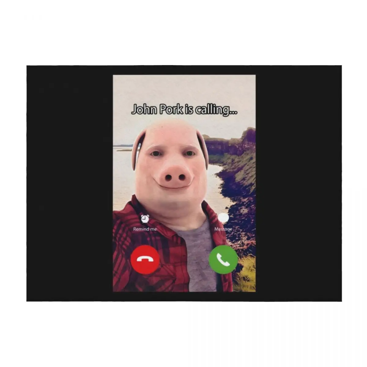 

John Pork Throw Blanket warm for winter Beautifuls sofa bed Blankets