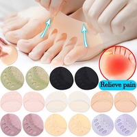 Thin Split Toe Socks Insole Half Foot Liners High Heels Pain Relieving Forefoot Pads Sweat-absorbing Feet Care Five Toes Cushion