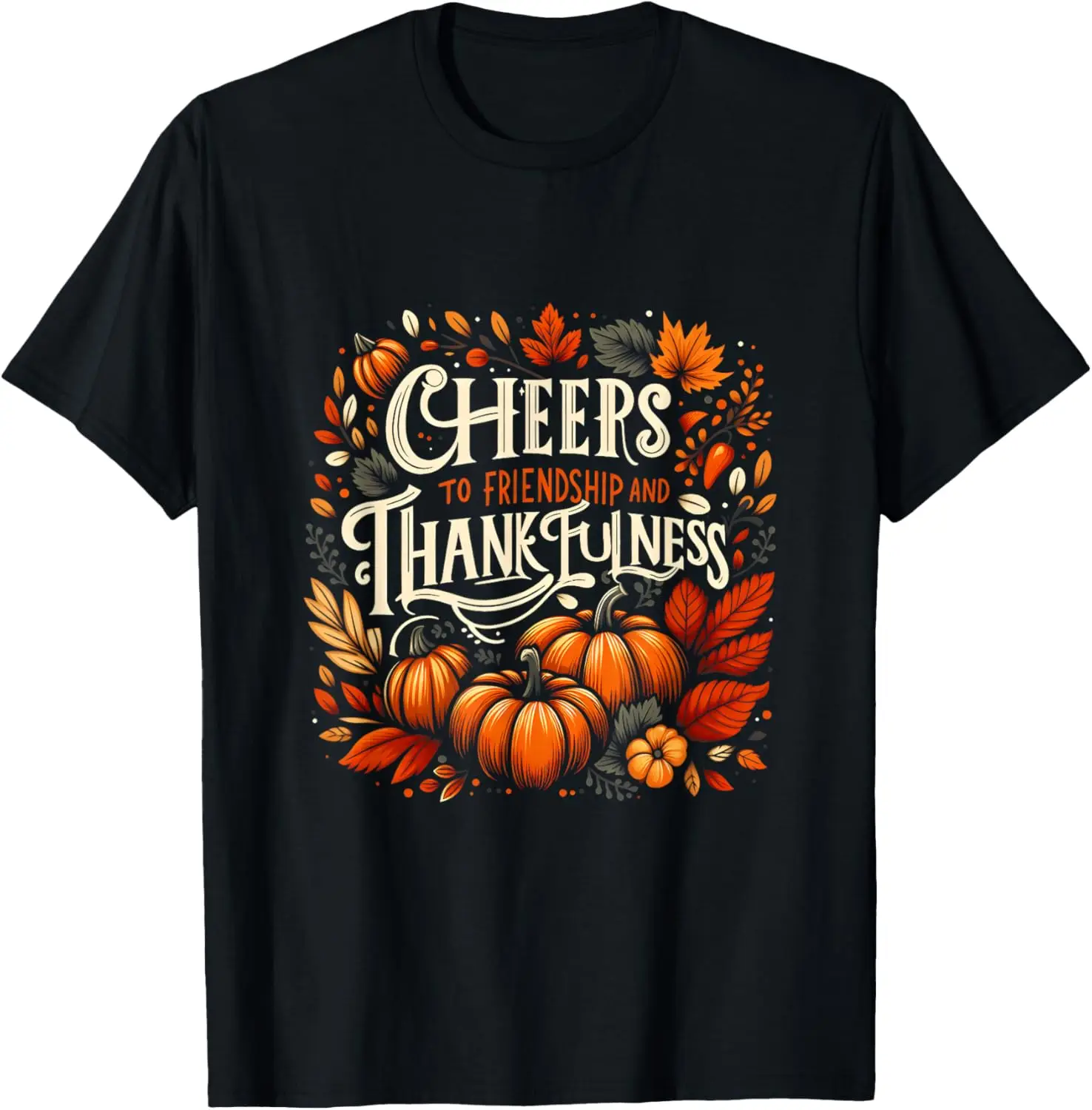 Happy Friendsgiving 感謝祭の友人ホリデー友情 T シャツ
