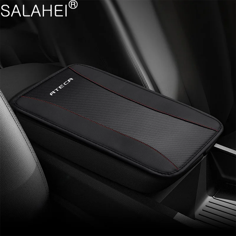 High-end Car Console Pad Armrest Cushion Cover Leather for Seat FR Alhambra Leon Ateca Arona Altea ltea Cupra Toledo Tarraco