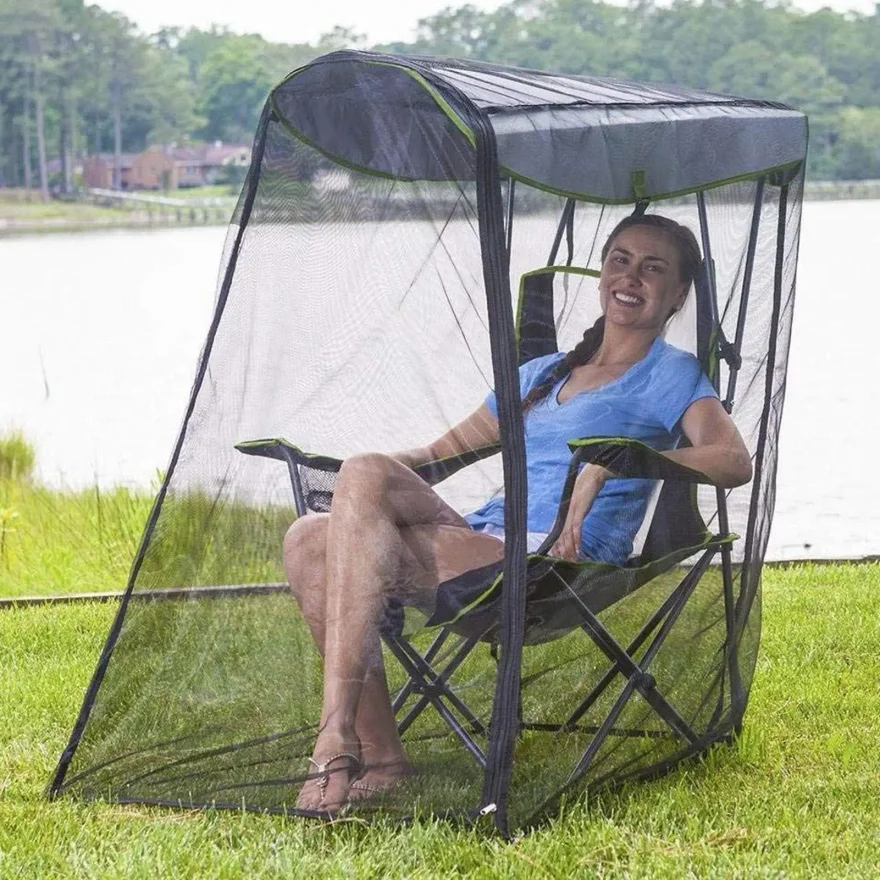 Outdoor Swing Courtyard Mosquito Net Canopy Chair Insect Cover Screen Garden Blackout Mosquito Waterproof Roof Fly Net Sun Shade
