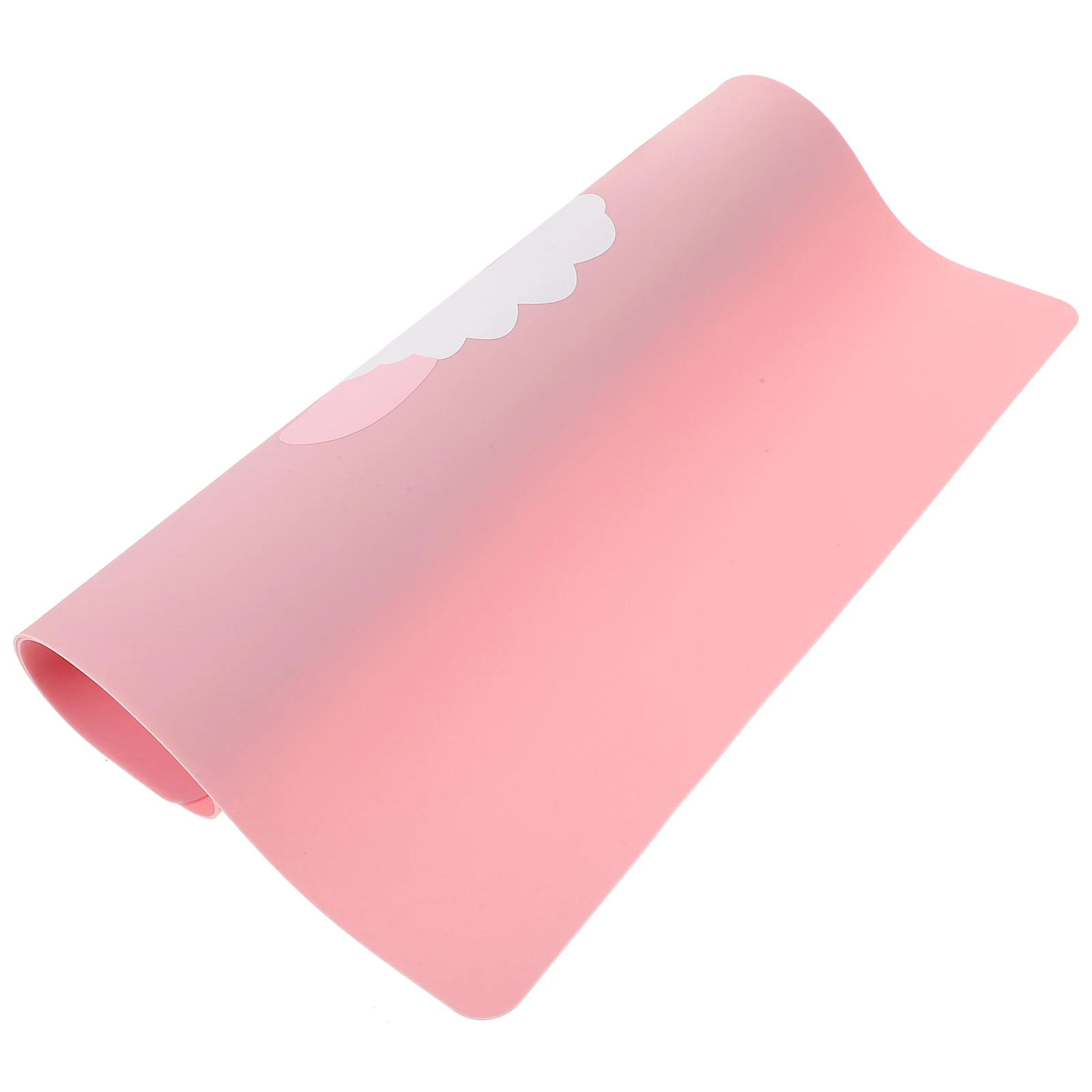 

Silicone Kids Placement Drawing Mat Dinner Mats for Toddlers Baby Playing Pink Watercolor Pad Non Slip Placemats Protect Table