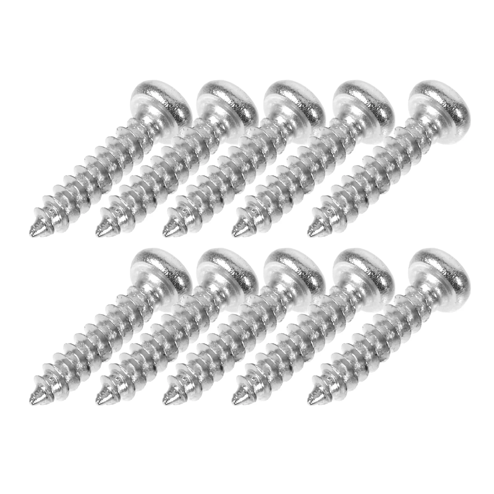 50 PCS Tuning Peg Tuning Key Screws Machine Heads Guitar Tuner Mounting Screws for Electric /Acoustic Guitar Bass 11 x 2 mm (Sil