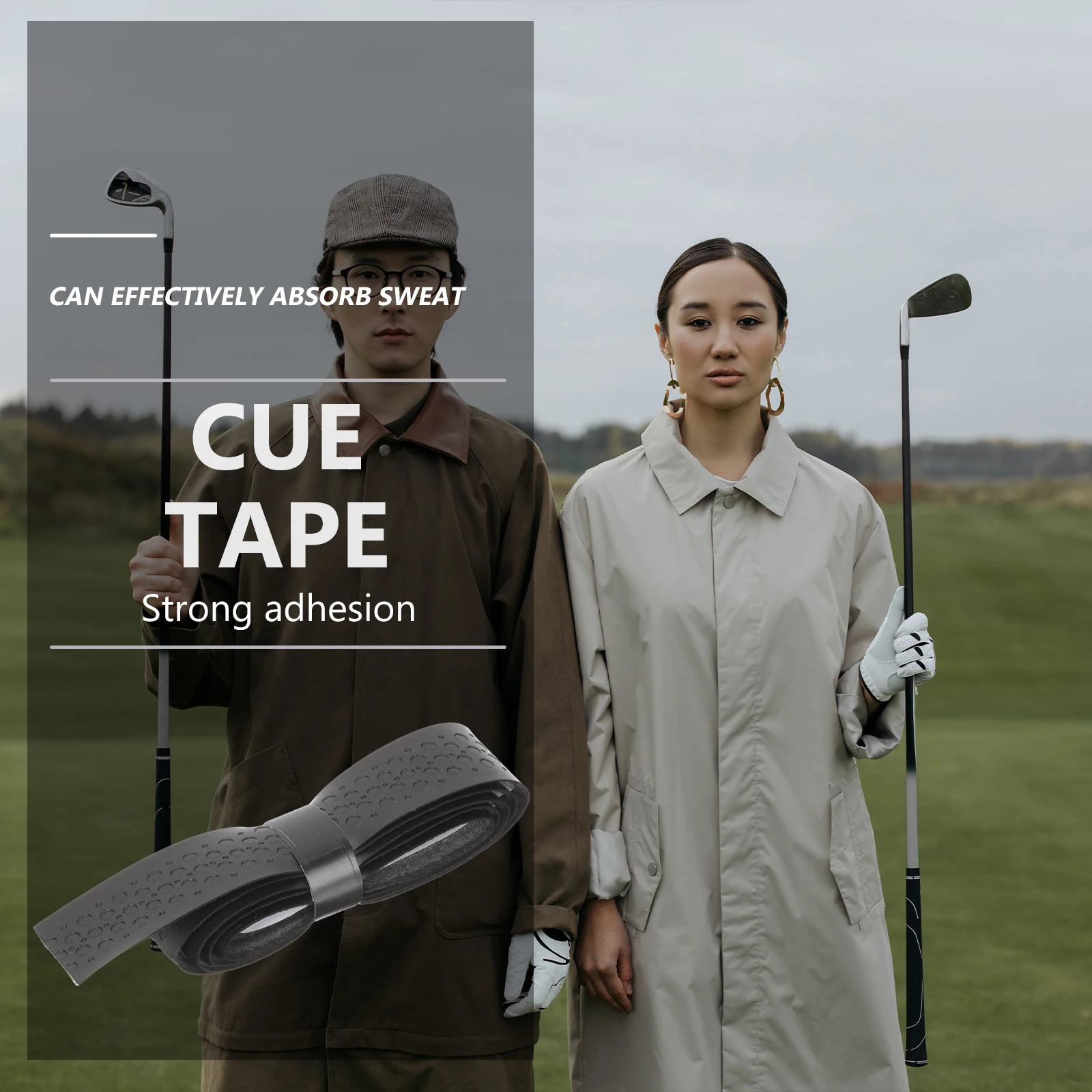 

2pcs Golf Grips Wear Resistant Non Skid Pu Tapes for Practical Golfs Grips Club Straps Accessories Replacement Golfs Supplies