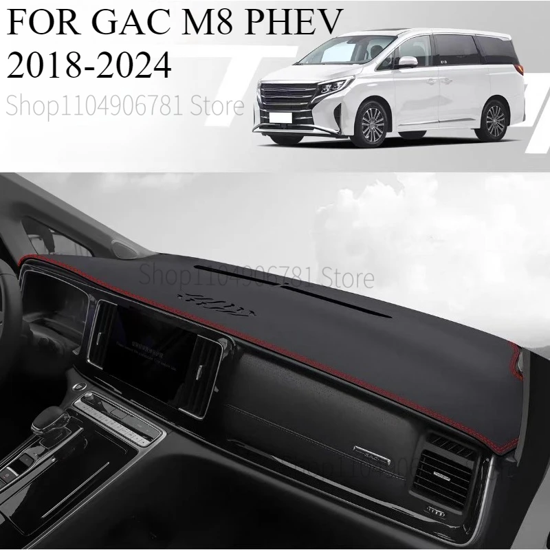 

FOR GAC M8 PHEV 2018-2024 Car Dash Mat Dashmat Dashboard Mat Cover Sun Shade Dash Board Cover Carpet Accessories
