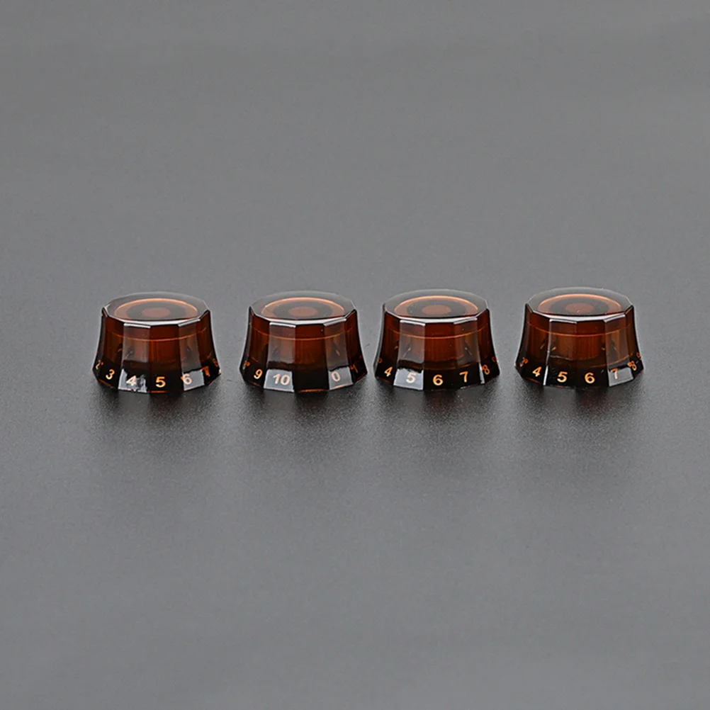 

Electric Guitar Knobs Black Corner Button Volume Control Musical Instrument Plastic