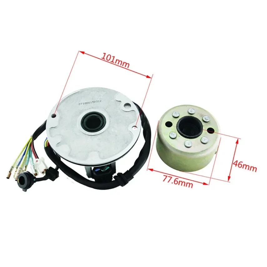 Motor Kits Stator Rotor Magneto Coil Fit for ZongShen 150CC Oil-cooled Engine Stator Rotor Magneto Coil Motorcycle Accessories