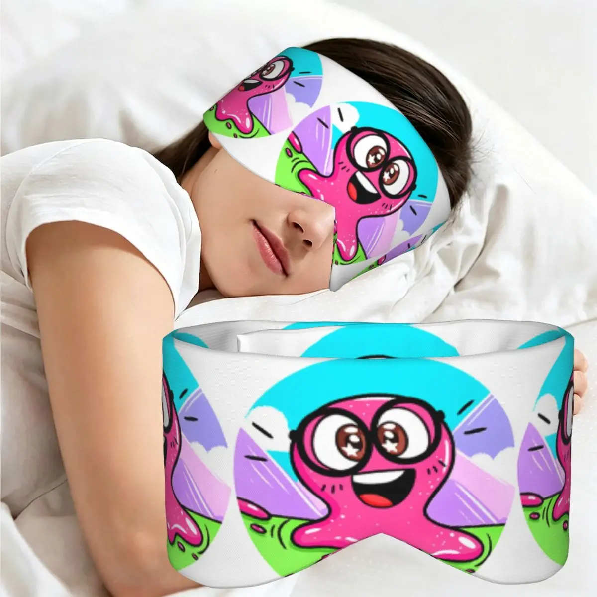 Super Slick Slime Sam sleep eye mask Light Blocking Portable Eye Cover for Girls Boys Office Nap Party Gift Eyeshade eyepatch