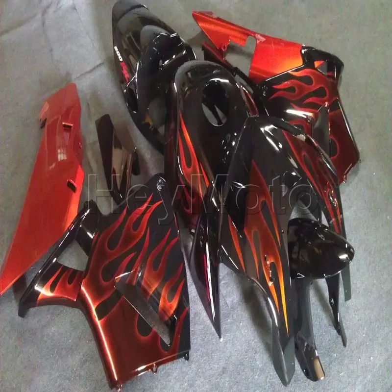 injection Fairings kit for CBR600RR 2005 2006 orange flames F5 05 06 CBR 600 RR ABS plastic motor Fairings kit