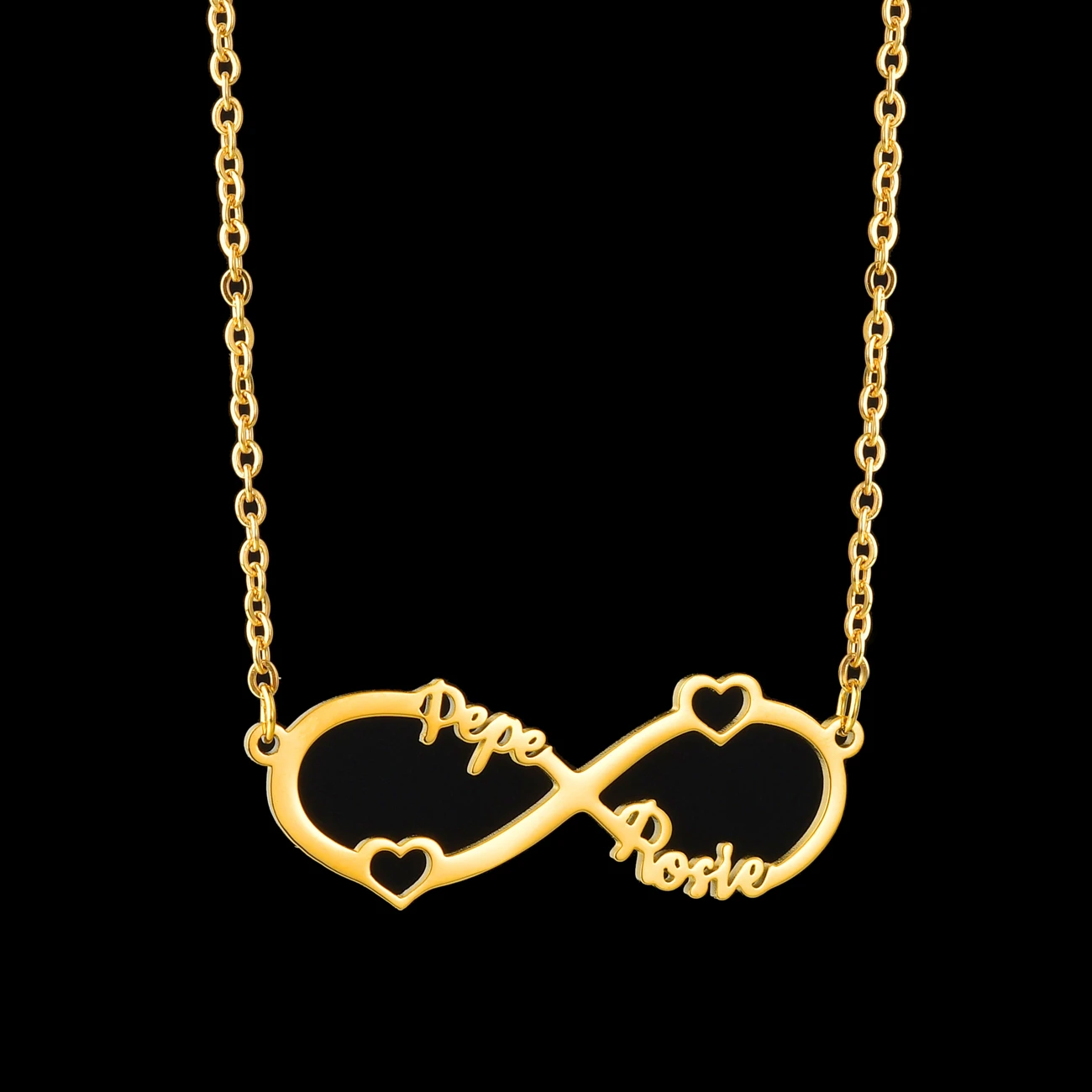 

Nextvance Stainless Steel Custom Name Couple Necklace Personalized Infinity Pendant Necklace Jewelry Best Friend Gift
