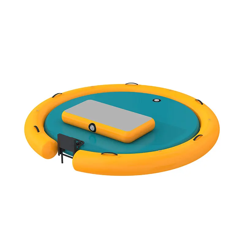 

For Water Sea Rest Platform Non-Slip Stable Inflatable Floating Fishing Dock With Seat