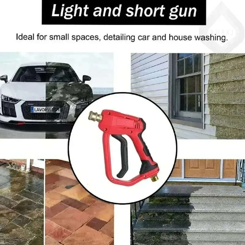 ارتفاع ضغط لغسالة غسيل السيارات مجموعة أدوات المسدس M22-14mm 3/8 موصل مدخل سريع مع موصل سريع 5 قطعة فوهة تلميح #1