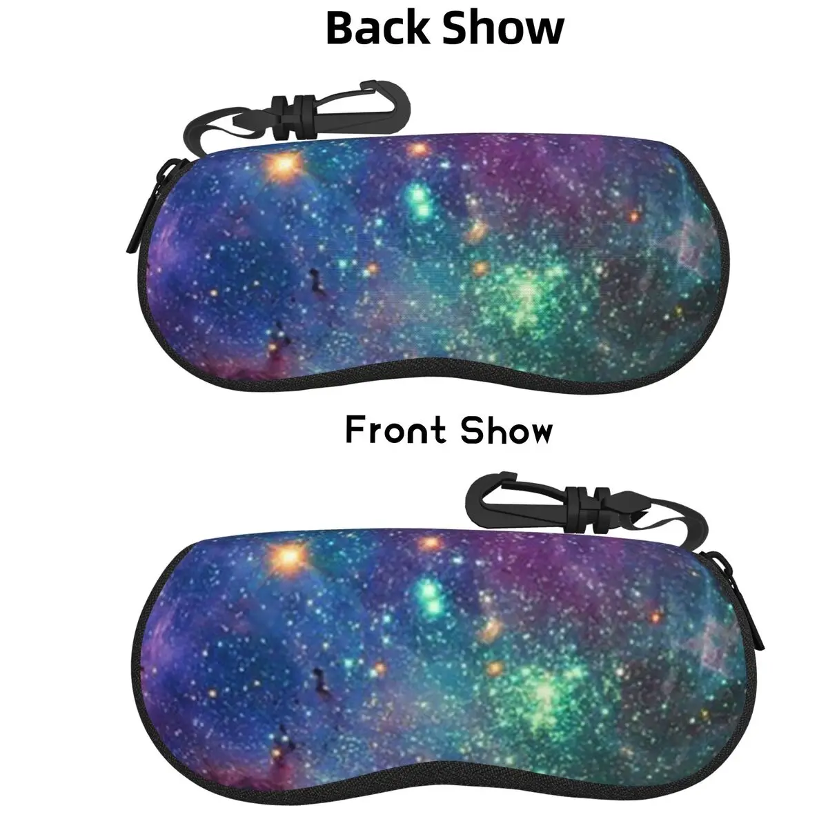 

Galaxy 1 Shell Glasses Case Protective Sunglasses Box Women Men Soft Eyeglasses Bag Pouch