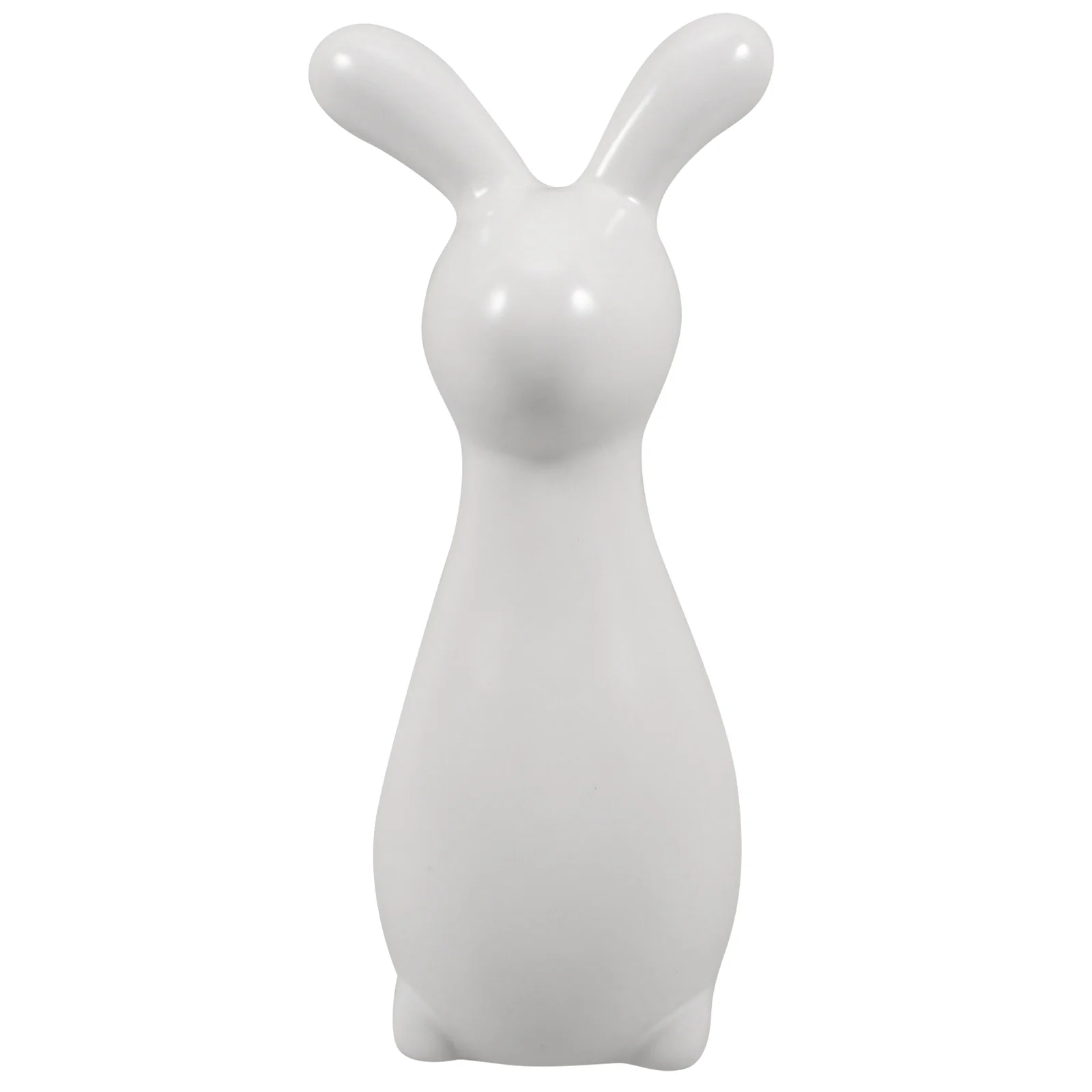 

Ceramic Bunny Figurine White Porcelain Rabbit Sculpture Animal Table Decoration Modern Home Decor For Table Shelf Car Dining Tab