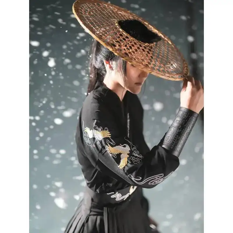 2024 Chinese Robe Ancient Knight Hanfu Men Women Aldult Kimono Swordsman Hanfu Traditional Vintage Ethnic Cosplay Dance Costume