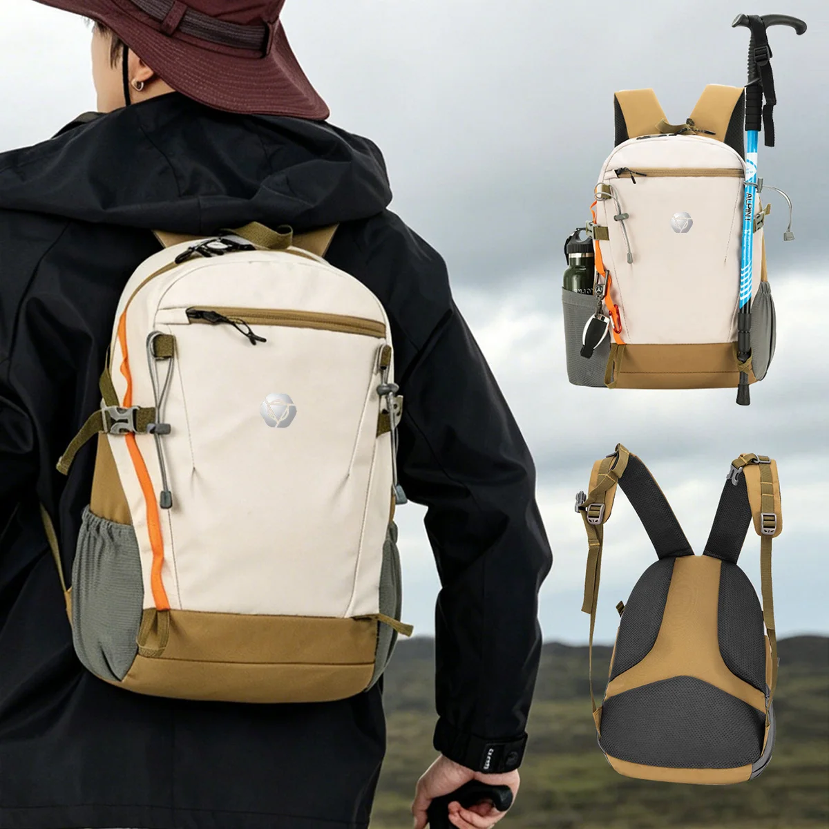 Outdoor Hiking Bag, Large Capacity, Lightweight Hiking Backpack, Sports Backpack, Lightweight Waterproof Travel Backpack, Cross-Border Student Club