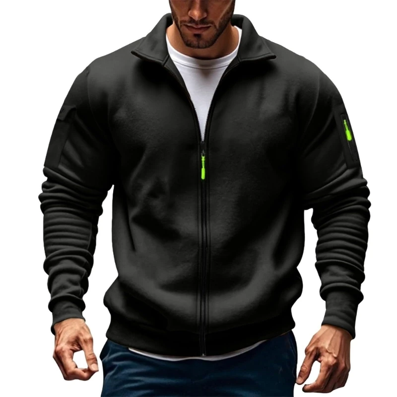 

Hoodies for Men Zip Pullover Cargo Hoodie Hooded Sweatshirt with Pockets