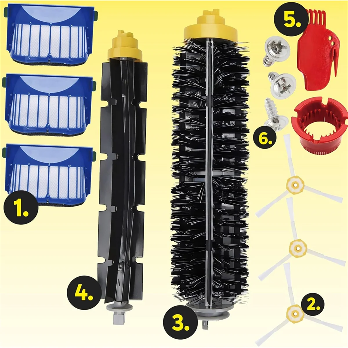 FZFZ Parti di ricambio per robot di pulizia serie 600 605 606 615 616 620 621 625 630 631 632 650 Accessori
