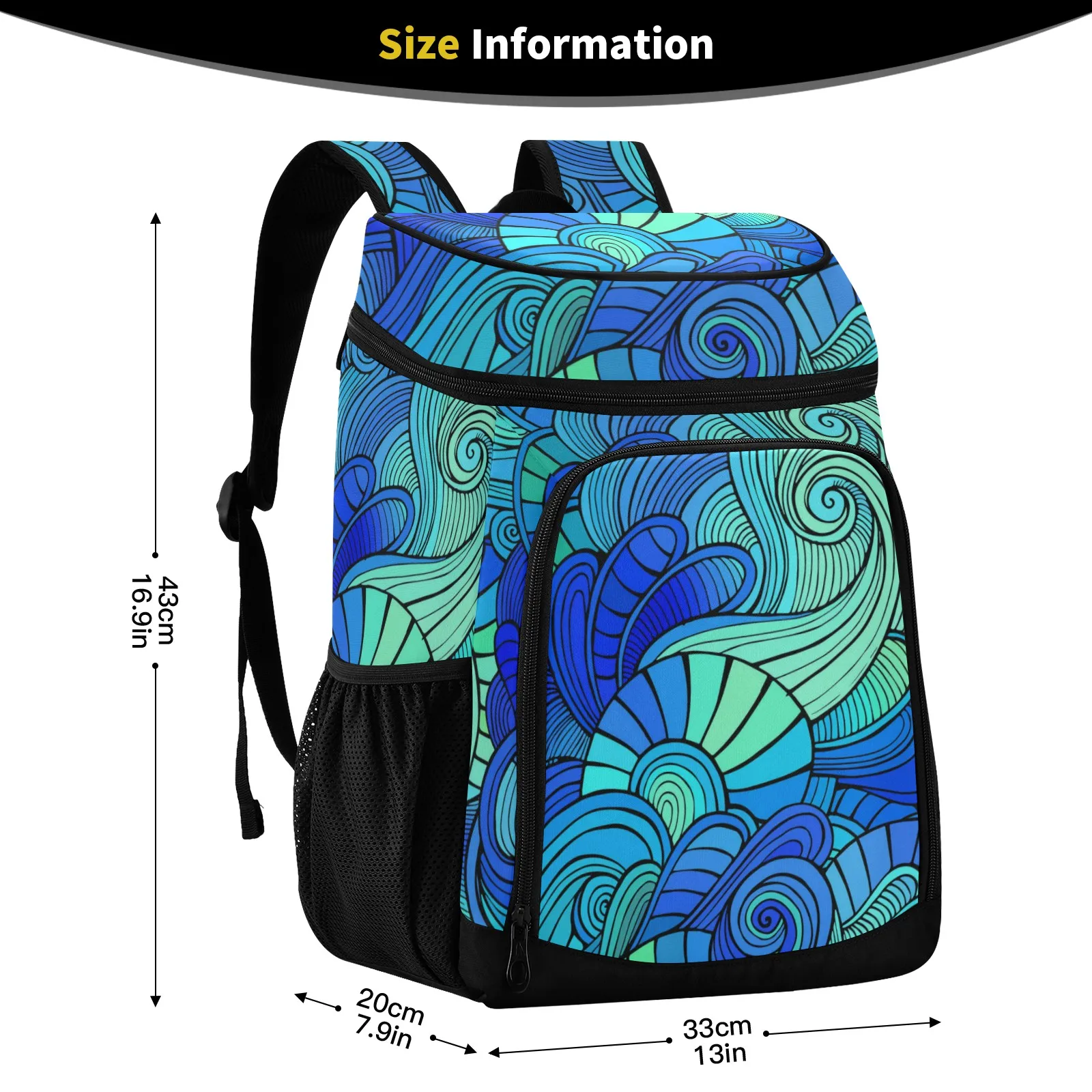 New Arrival Picnic Backpack Cooler Bag Large Capacity Insulated Lunch Bag Thermal Backpack Outdoor Travel Food Fresh Storage Bag