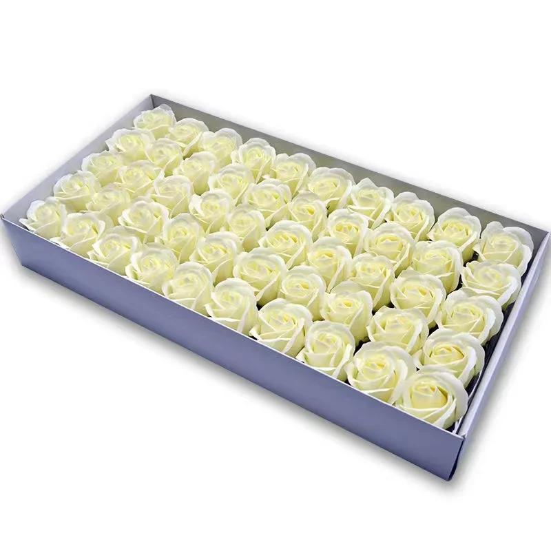 Spilewka 50 teile/los Künstliche Blume Rosen Köpfe Dia4,5 cm Schönheit Hochzeit Valentinstag Geschenk Rosen Bouquet Home Party Dekoration Blumen 5