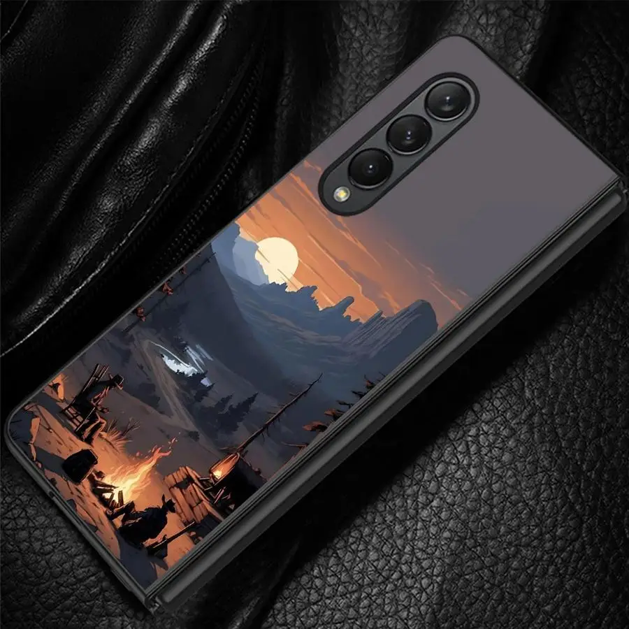 Phone Shell Funda Case for Samsung Galaxy Z Fold 8 Ultra Z Fold 7 6 5 4 3 ZFold3 ZFold4 ZFold7 ZFold5 ZFold6 Western Adventurer