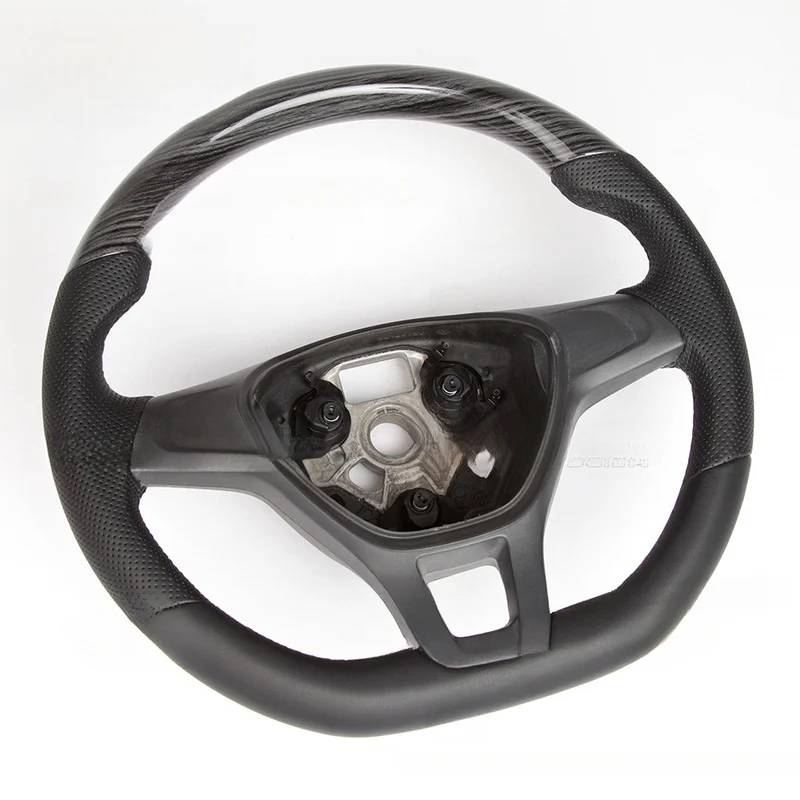 For Volkswagen Steering Wheel Horn Cover Benton Retro Solid Wood Custom Horn Shell Decorative Cover