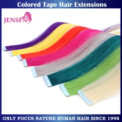 Color Straight Tape In Hair Extensions Human Hair Extensions  20