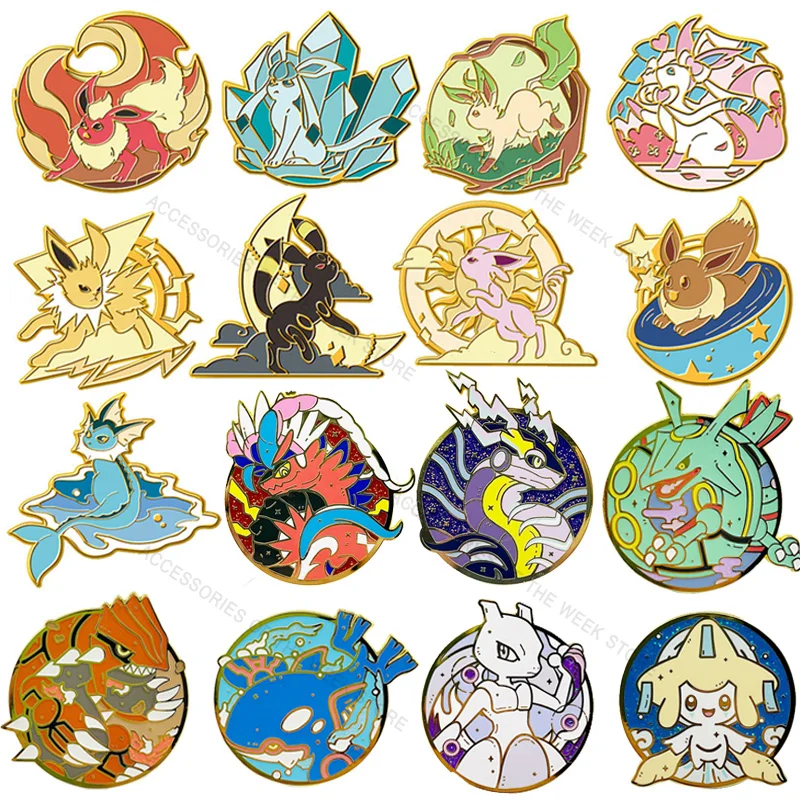 Японская Милая брошь в виде покемона, Пикачу, гэнгара, Сквиртл, джигбуфф, психоутка, Primeape, аксессуары для одежды