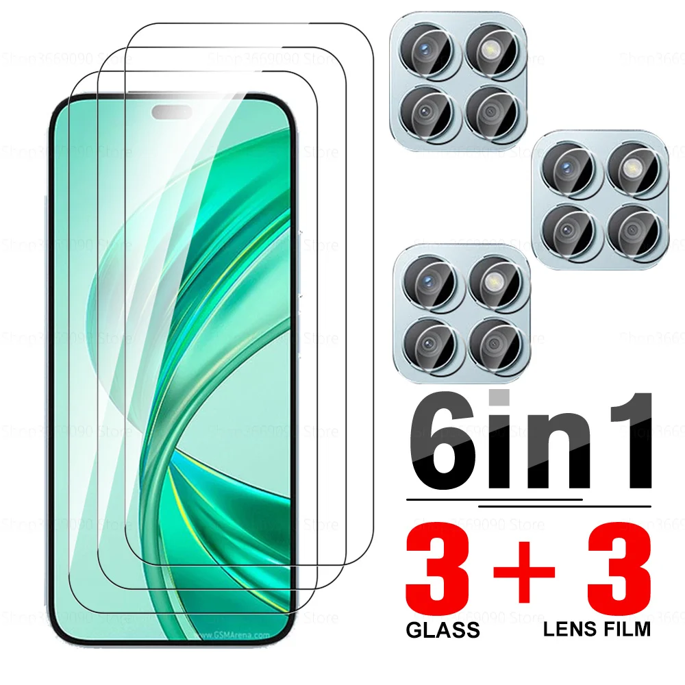 6in1 Protective Glass Case For Honor X8b 4G Tempered Film Honar X8b X 8b X8 b HonorX8b 4G 6.7inches Screen Camera Protector Film