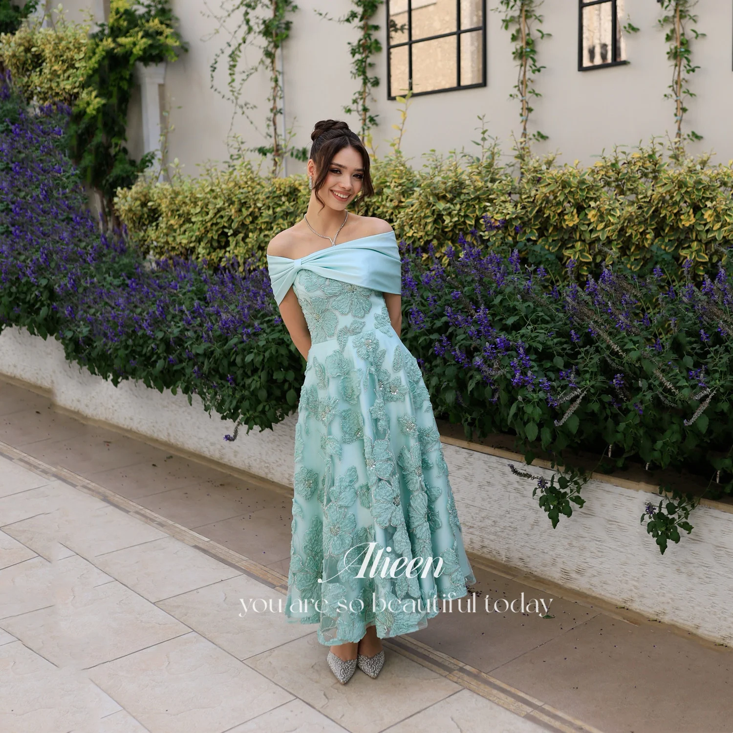 

Aileen فساتين سهرة Luxurious Women's Evening Dresses for Special Occasions A-line Customized Vestidos De Festa Black Grace Dress