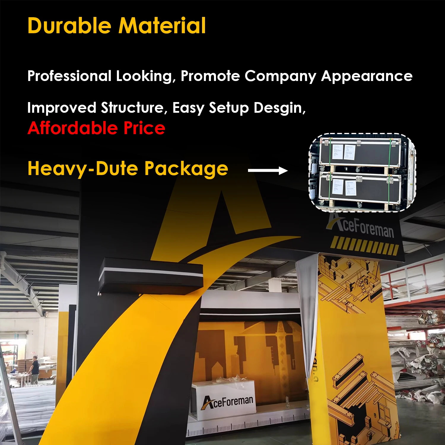 Exhibition Booth Stand Stall 20ft X20ft Modular Aluminum Customizable Easy Assembly Fully Customized Graphics for Trade Shows