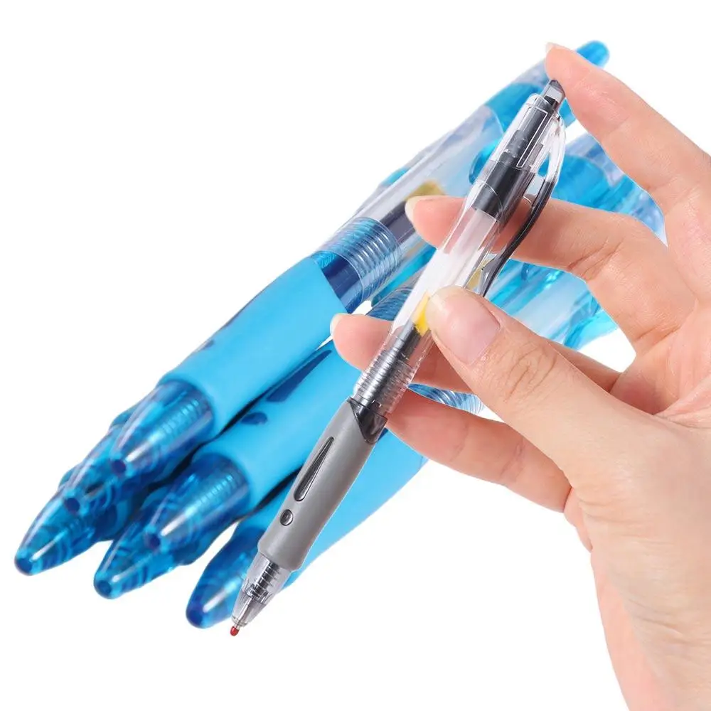 

Multifunction Black/Red/Blue Retractable Pens Signature Examination Ink Ballpoint Pen Large Capacity 0.5mm Gel Pens Stationery