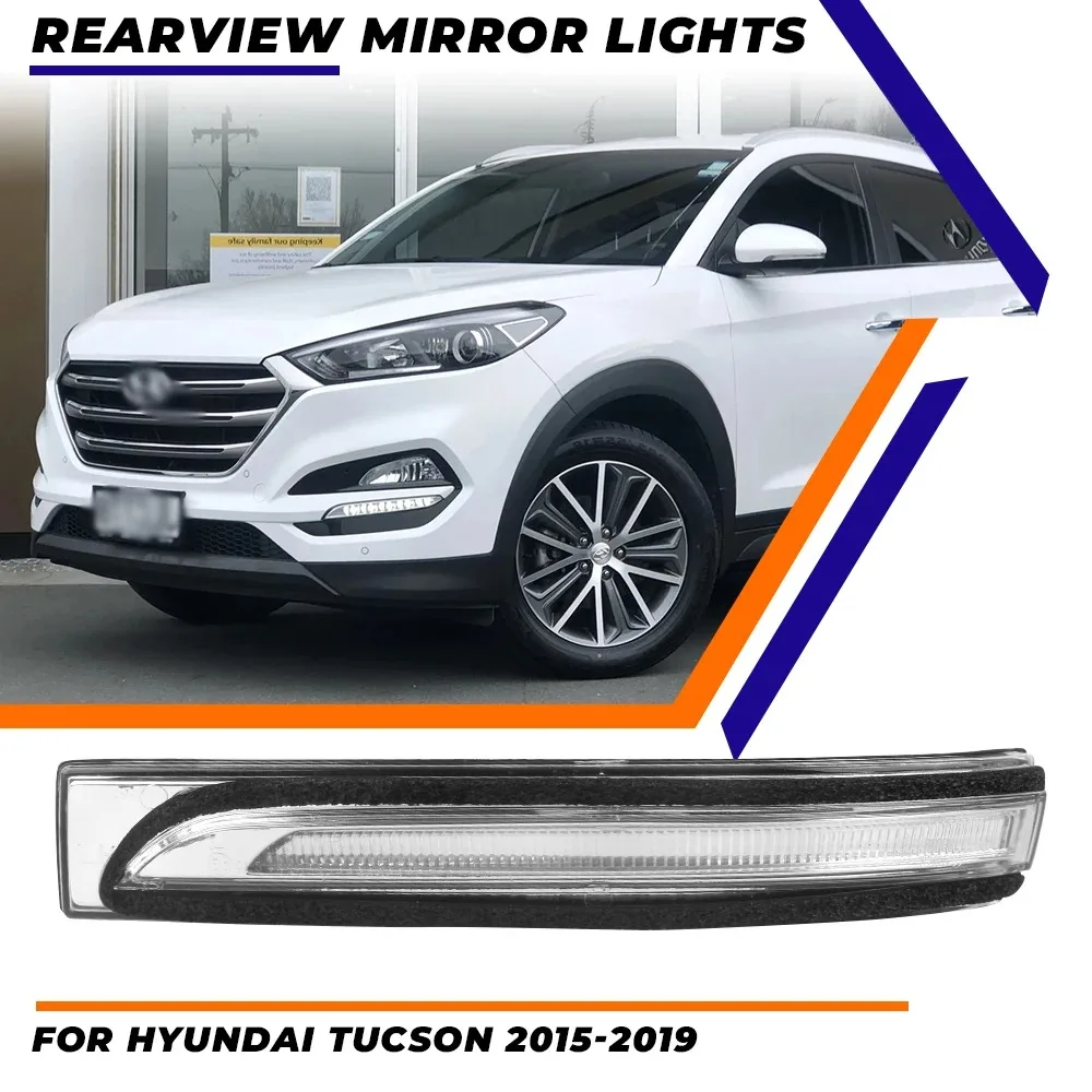 

For Hyundai Tucson 2015 2016 2017 2018 2019 Led Rearview Mirror Light Turn Signal Marker Blinker Lamp