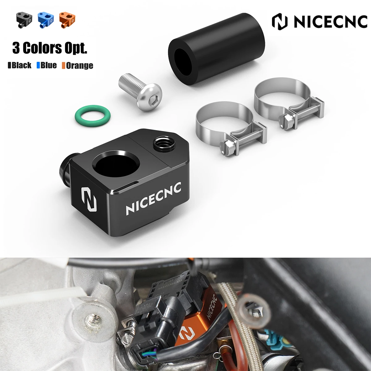 

2026 2025 2024 For KTM EXC 300 250 125 SX XC Husqvarna TE 300 TE 250 GasGas EC 300 TBi Crankcase Pressure Sensor Mount Bracket