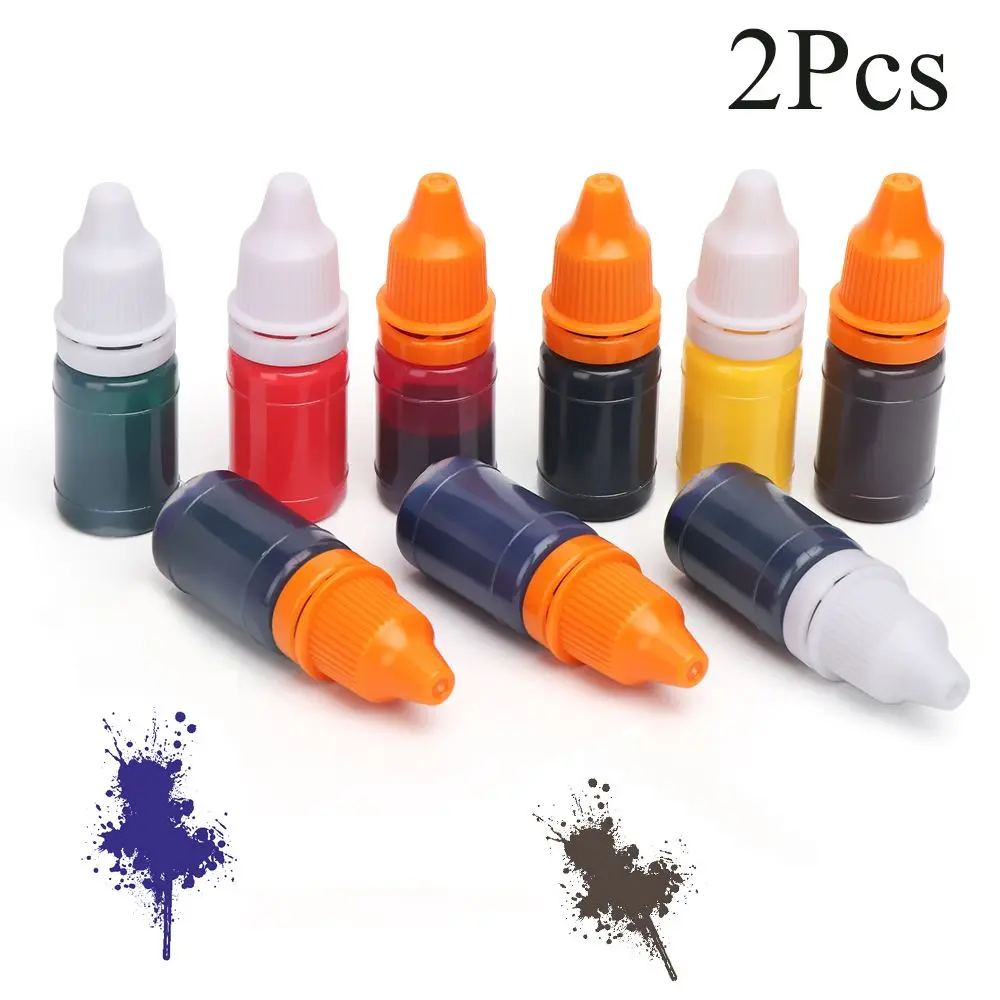 8ml 9 Color Colorful Hot Oil Inkpad DIY craft Scrapbooking Flash Refill Ink Stamping Machine Photosensitive Seal