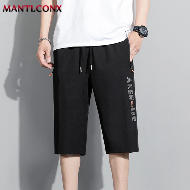 Fashion Casual Board Shorts Men\'s Shorts Summer Quick Dry Stretch Shorts for Men Jogging Running Short Pants Male Bottom Black