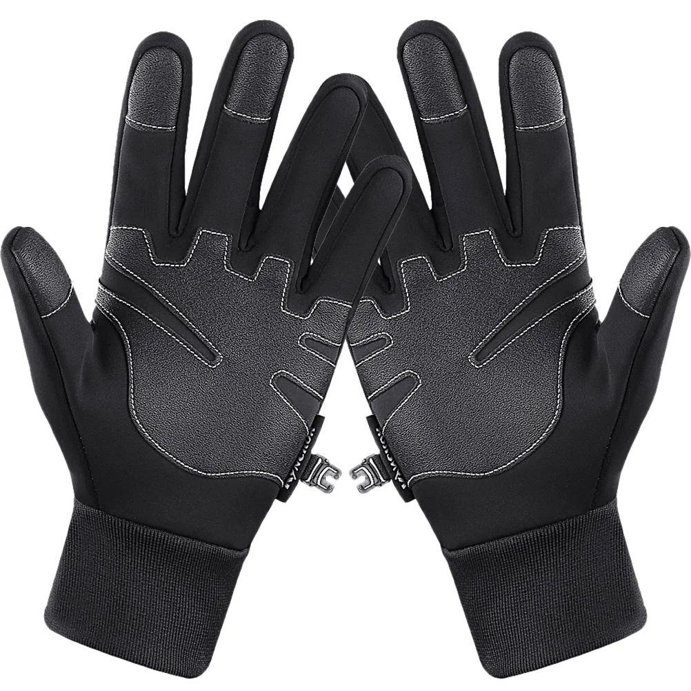 

1 Pair Windproof Waterproof Riding Gloves Touch Screen Fitness Hand Cover Wear-Resistant Outdoor Sports Bike Gloves