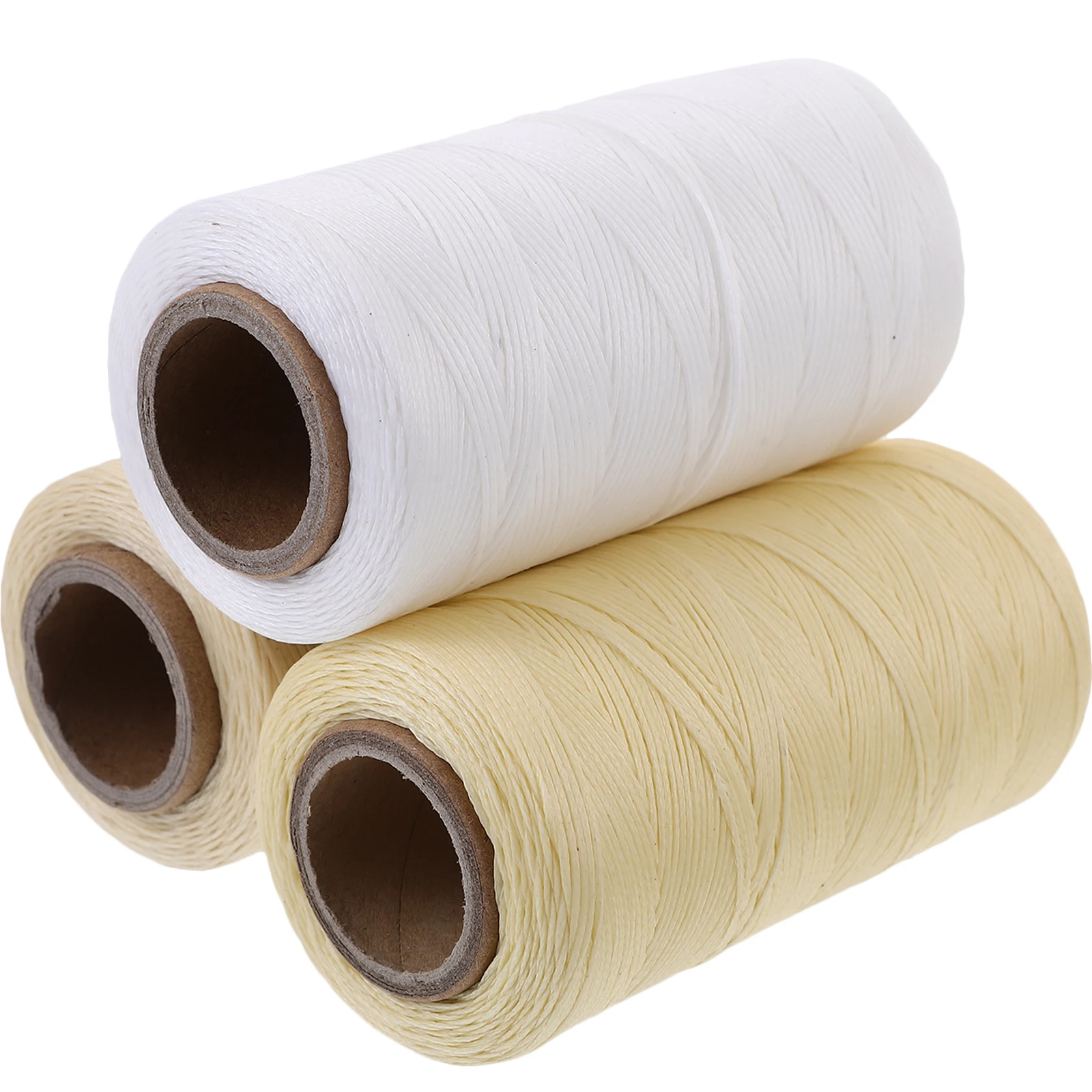 

3 PCS Braided Wax Thread Stitching Cord Flat Line Beaded Craft DIY Tools Waxed