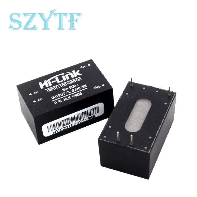 HLK-5M03/09/12/24 HLK-PM03/09/0612/24 AC-DC 3W 5W 5V/3.3V/12V/24V Intelligent Switch Step Down Buck Power Supply Module