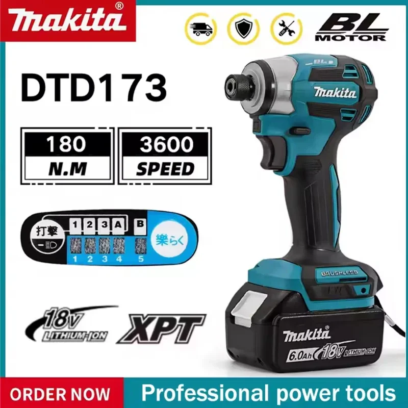 

Makita Brushless Electric Tools DTD171 Cordless Impact Driver, Motor Bare Tool power tmakita 18v toolools Makita power tools