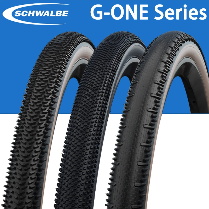 Schwalbe-neumático de grava para bicicleta de carretera, llanta sin cámara de 700X33C/35C/40/45C, G-ONE TLR, borde marrón, negro