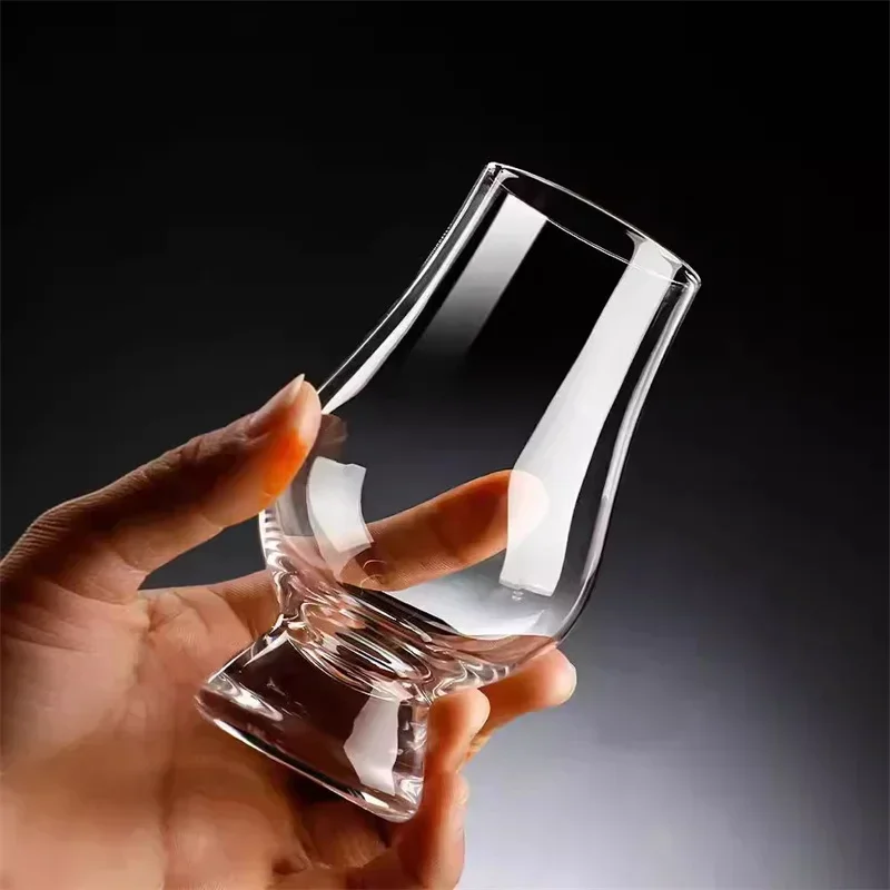 1/3/6PCS Whiskey Cup Transparent Lead Free Crystal Glass Whiskey Cup Set Glass Spirits Wine Glasses Scotch Drinking Glasses